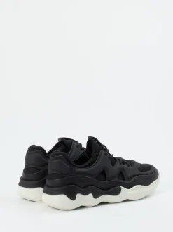 Ecco – Chunky Sneaker aus Textil in Schwarz