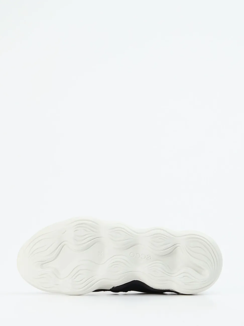 Ecco – Chunky Sneaker aus Textil in Schwarz