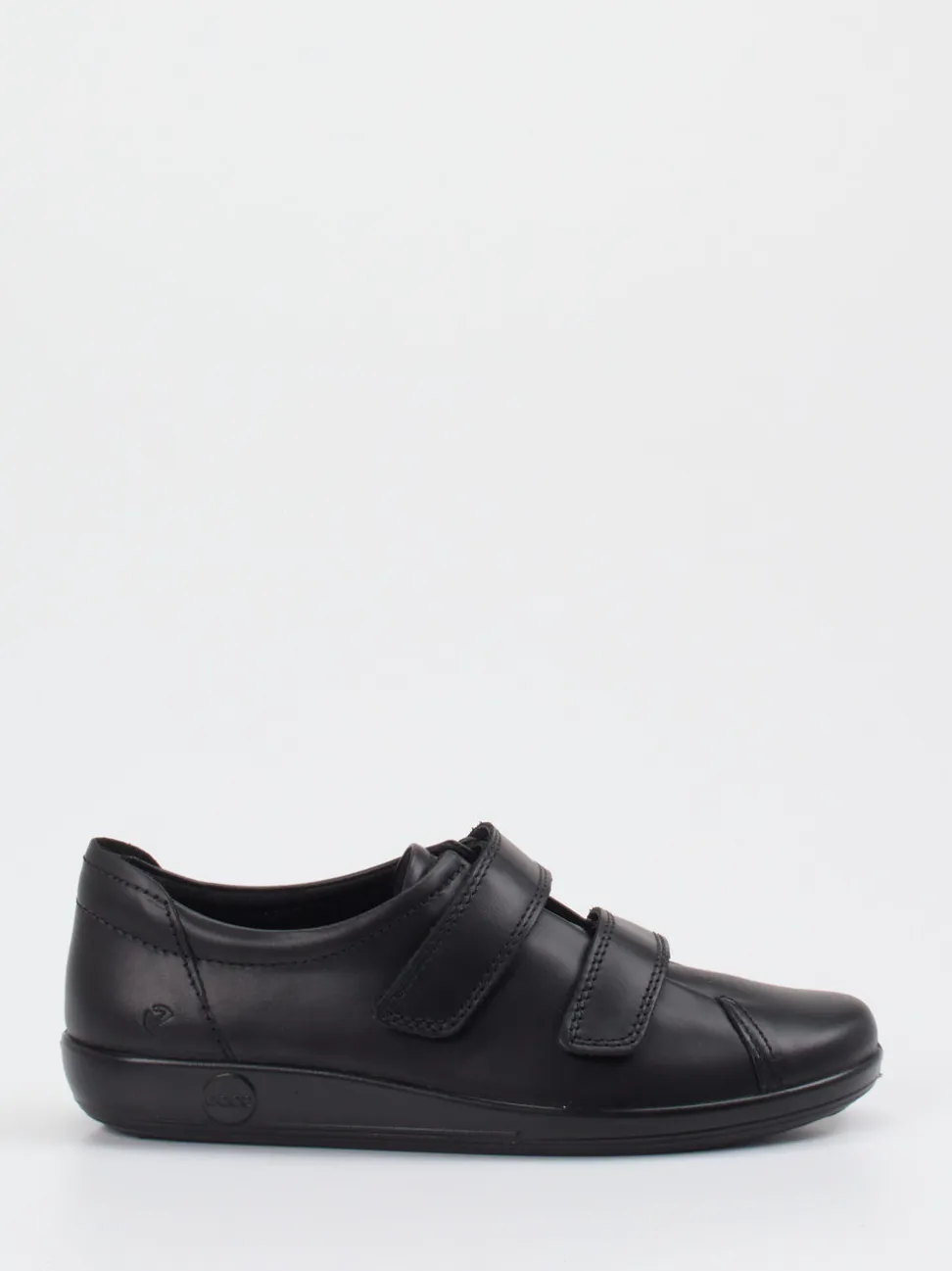 Ecco – Klettschuhe aus Kalbleder schwarz