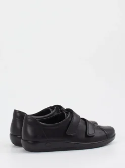 Ecco – Klettschuhe aus Kalbleder schwarz