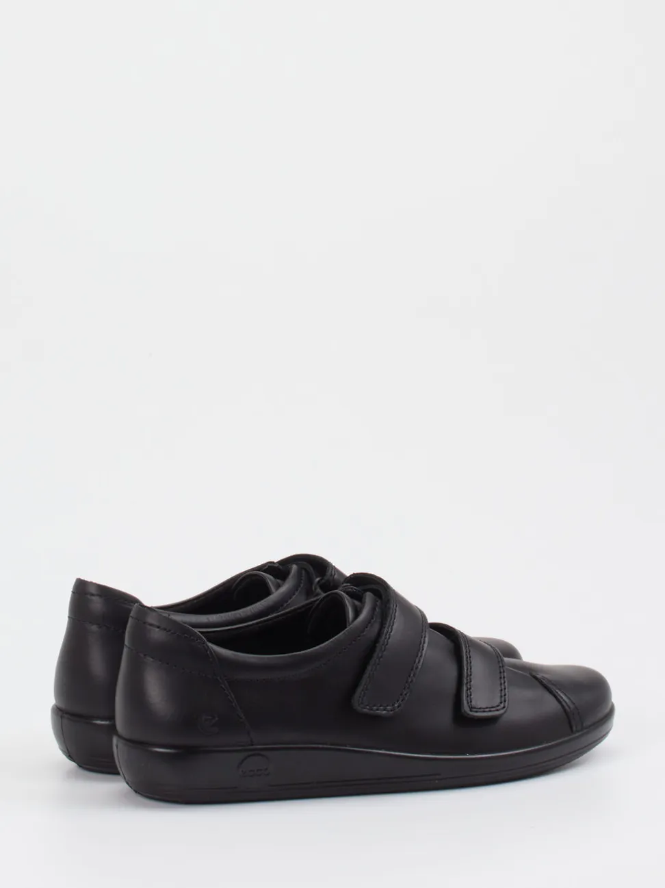 Ecco – Klettschuhe aus Kalbleder schwarz