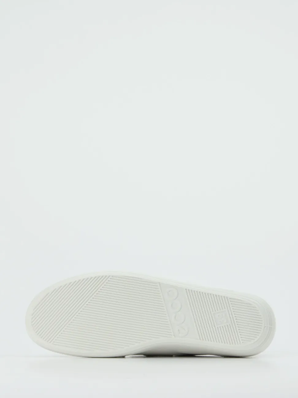 Ecco – Klettverschluss-Sneaker aus Kalbleder Offwhite