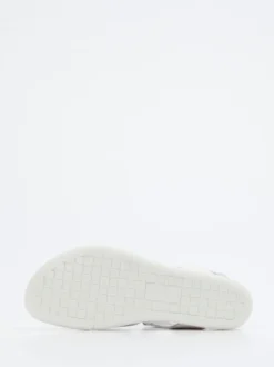 Ecco – Komfortsandale aus Kalbleder Off-White