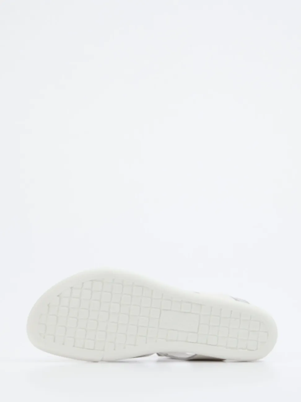 Ecco – Komfortsandale aus Kalbleder Off-White