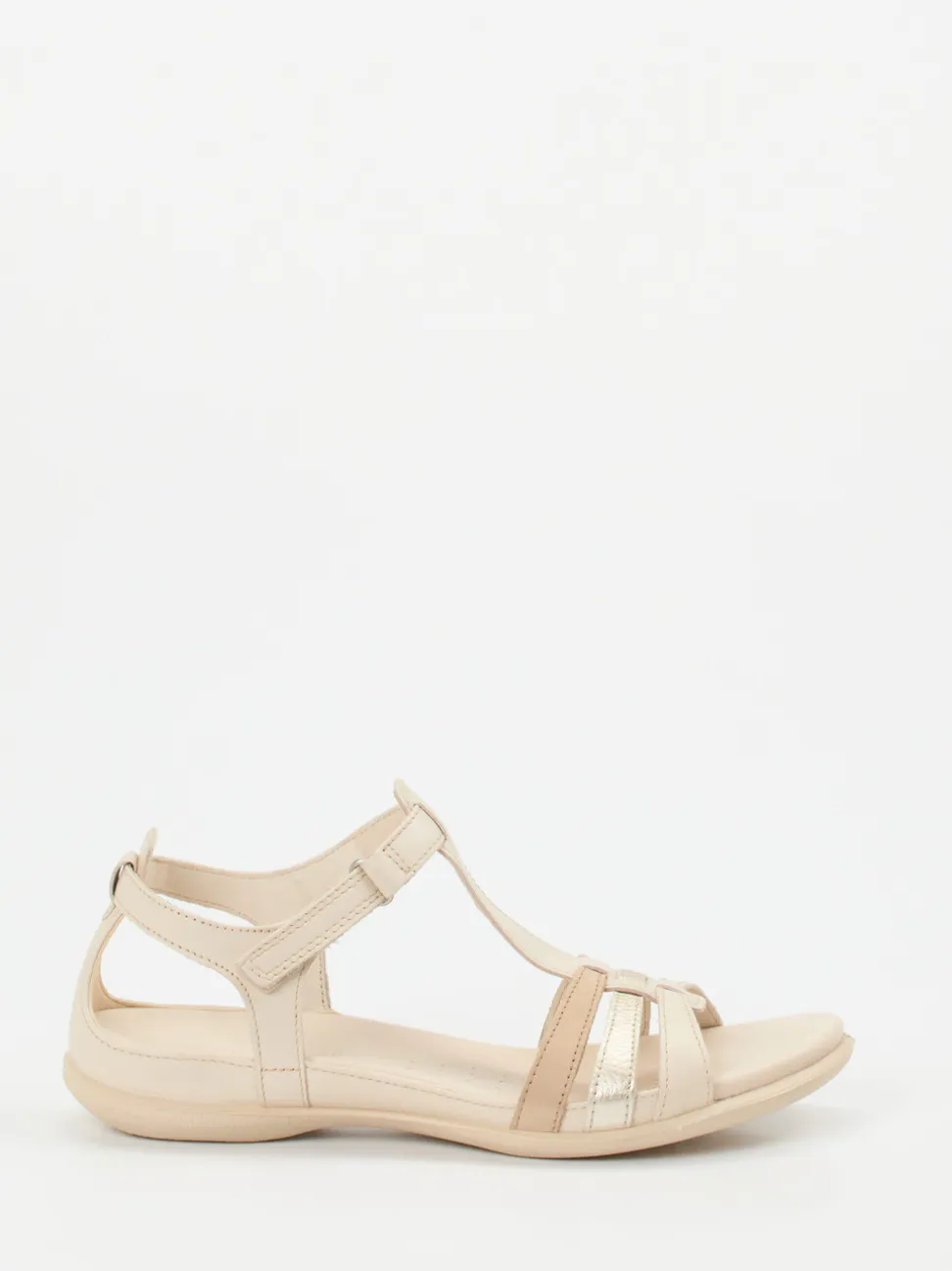 Ecco – Komfortsandalen aus Kalbleder Beige