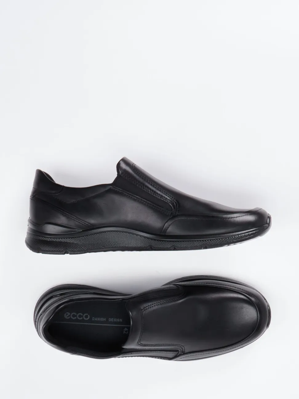 Ecco – Komfort-Slipper aus Kalbleder schwarz
