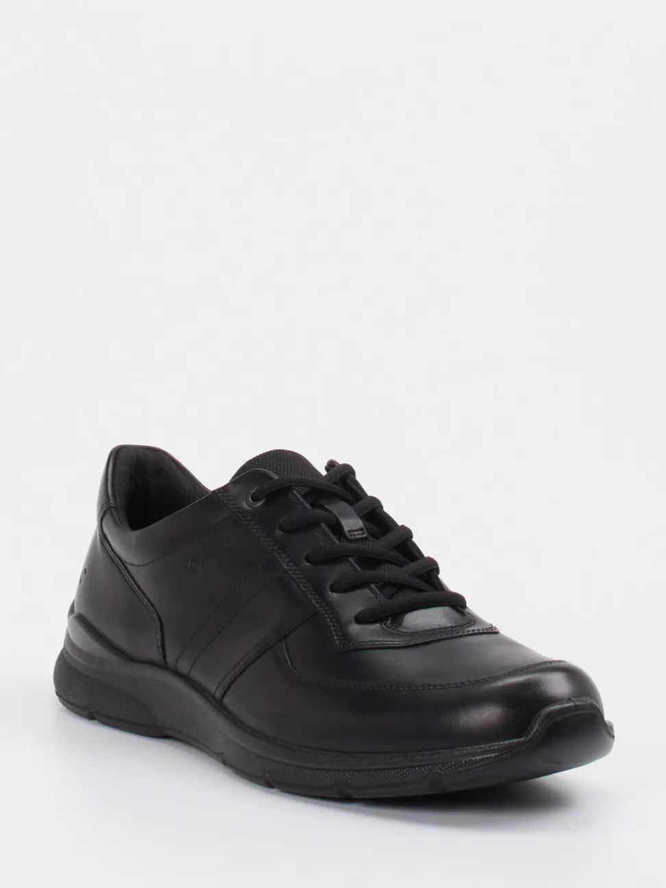Ecco – Komfort-Sneaker aus Kalbleder schwarz
