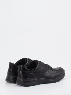 Ecco – Komfort-Sneaker aus Kalbleder schwarz