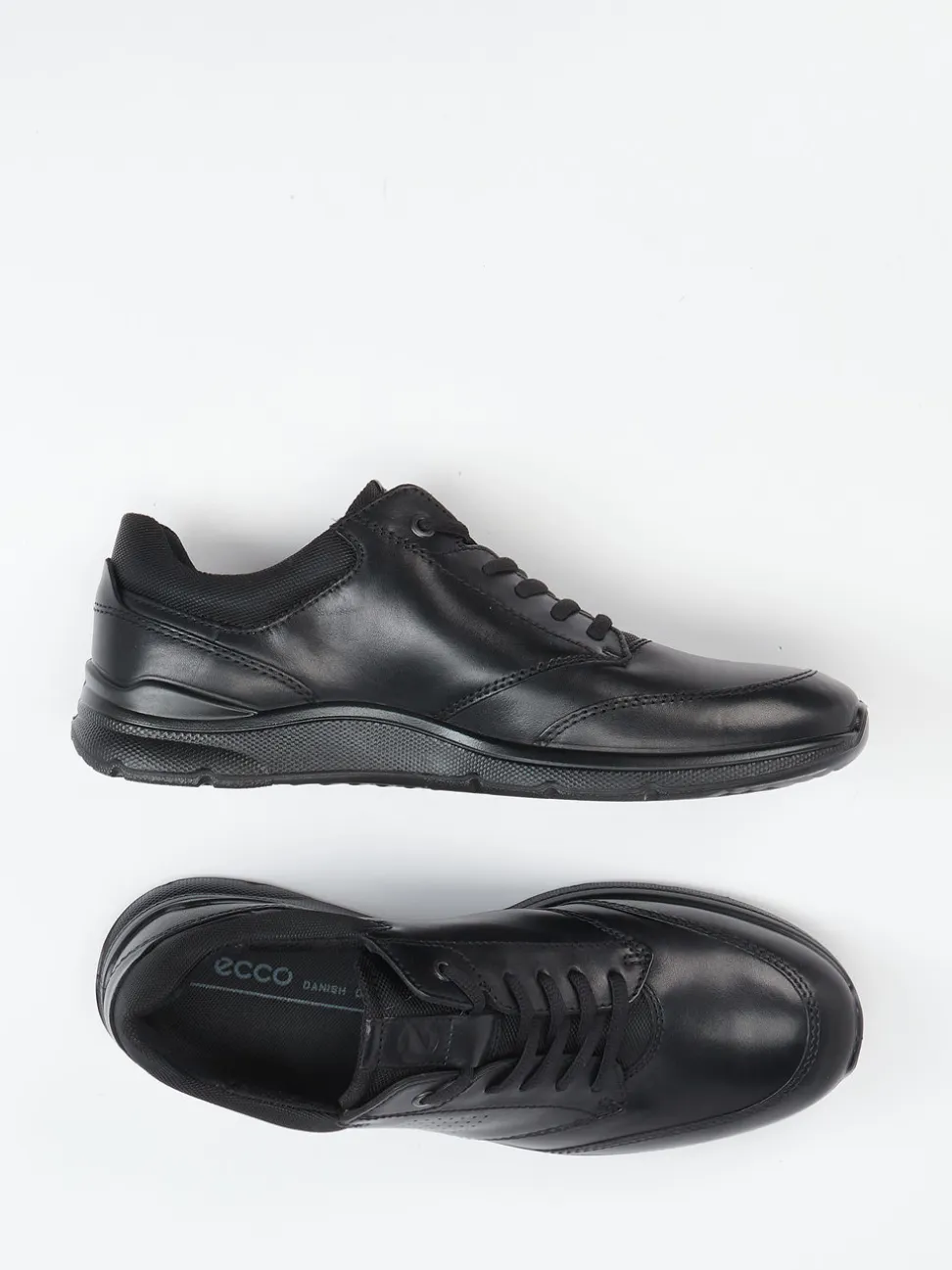 Ecco – Komfort-Sneaker aus Kalbleder Schwarz