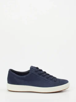 Ecco – Low-Top Sneaker aus Kalbleder dunkelblau