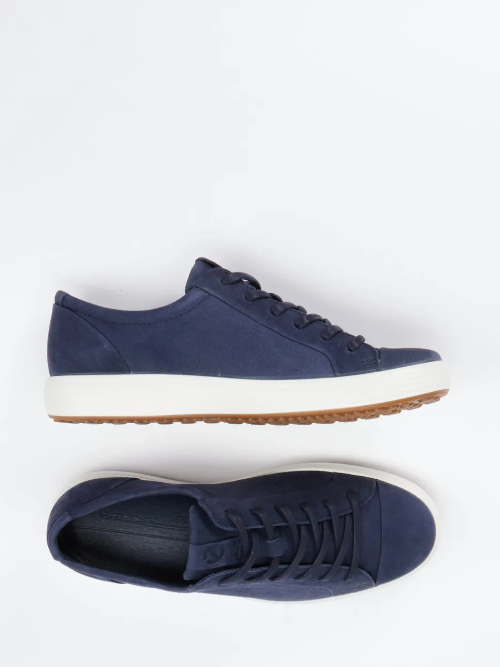Ecco – Low-Top Sneaker aus Kalbleder dunkelblau