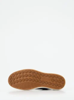 Ecco – Low-Top Sneaker aus Kalbleder dunkelblau