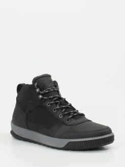 Ecco – Outdoor-Boots aus Nubukleder und Mesh Schwarz
