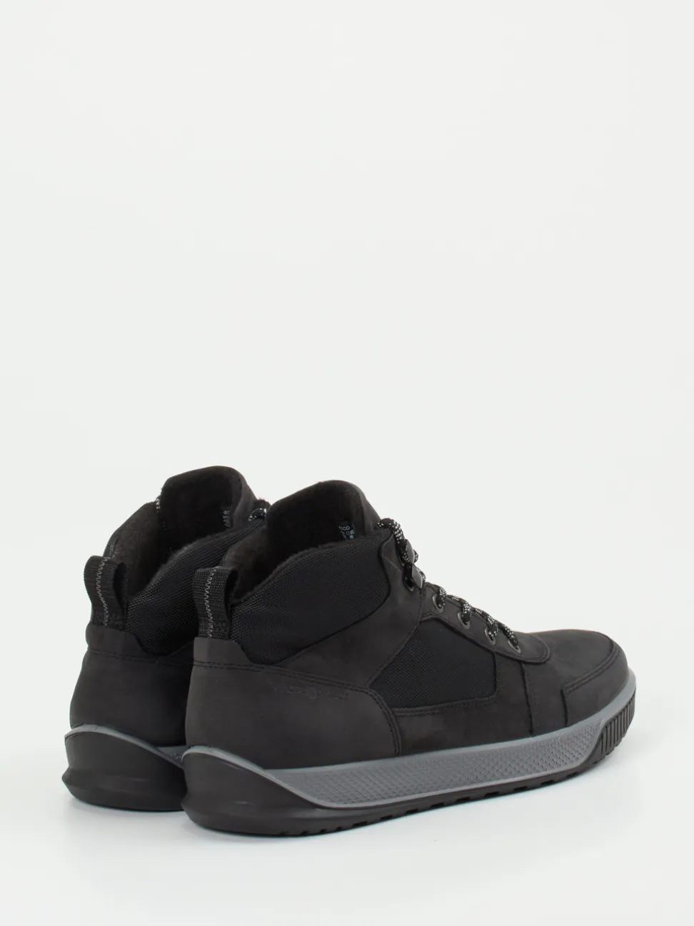 Ecco – Outdoor-Boots aus Nubukleder und Mesh Schwarz