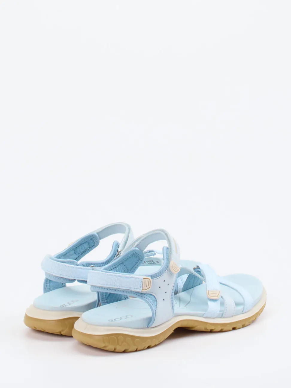 Ecco – Outdoorsandalen aus Nubukleder hellblau