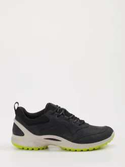 Ecco – Outdoor-Sneaker aus Leder schwarz