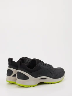 Ecco – Outdoor-Sneaker aus Leder schwarz