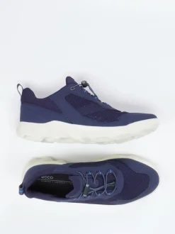 Ecco – Outdoor-Sneaker aus Mesh und Synthetik Dunkelblau