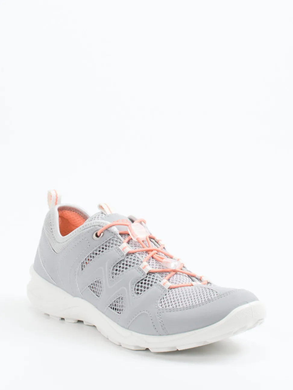 Ecco – Outdoor-Sneaker aus Textil in Hellgrau