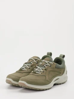 Ecco – Outdoor-Sneaker aus Nubukleder olivgrün