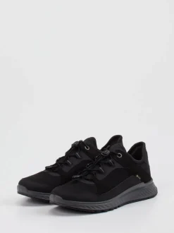 Ecco – Outdoor-Sneaker aus Textil in Schwarz