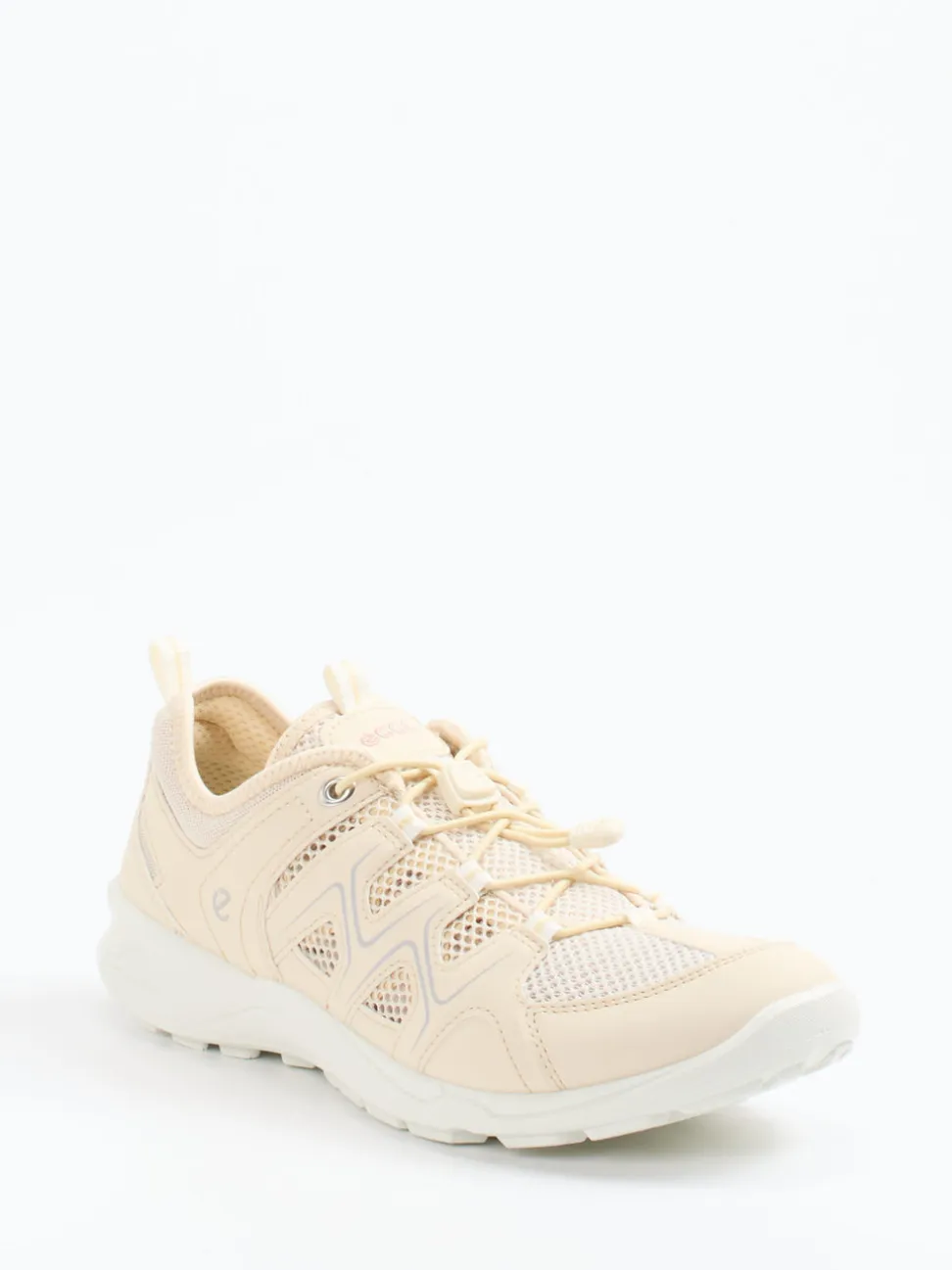 Ecco – Outdoor-Sneaker aus Mesh und Synthetik beige