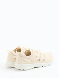 Ecco – Outdoor-Sneaker aus Mesh und Synthetik beige