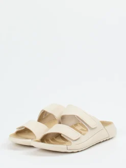 Ecco – Pantolette aus Nubukleder beige