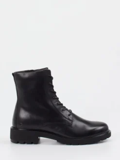 Ecco – Schnürboots aus Kalbleder Schwarz