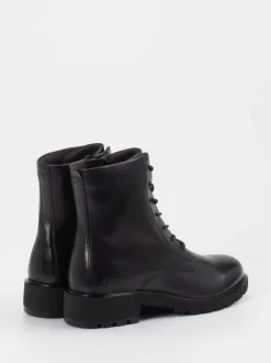 Ecco – Schnürboots aus Kalbleder Schwarz