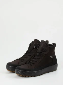 Ecco – Schnürboots aus Nubukleder Dunkelbraun