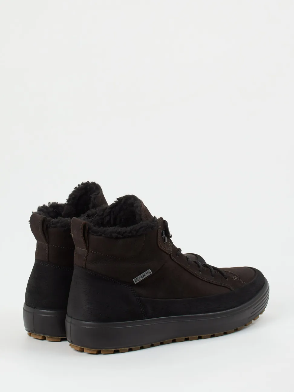 Ecco – Schnürboots aus Nubukleder Dunkelbraun