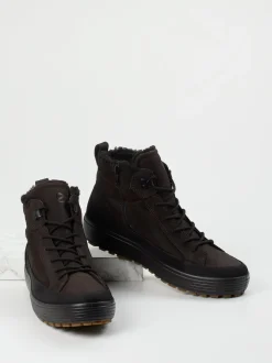 Ecco – Schnürboots aus Nubukleder Dunkelbraun