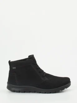 Ecco – Schnürboots aus Nubukleder Schwarz