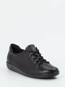 Ecco – Schnürschuh aus Kalbleder schwarz
