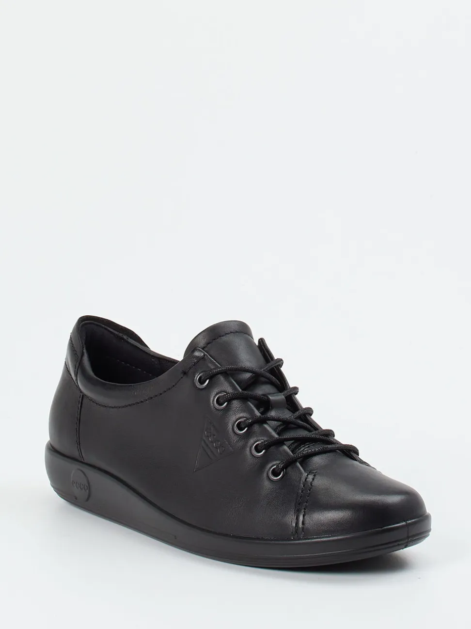 Ecco – Schnürschuh aus Kalbleder schwarz