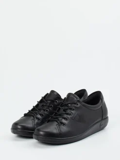 Ecco – Schnürschuh aus Kalbleder schwarz