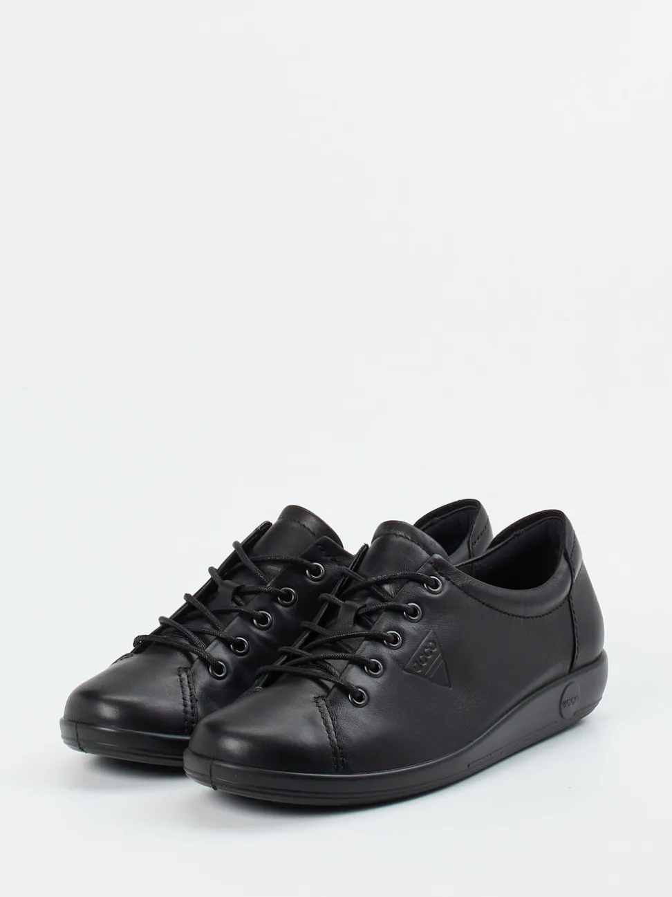Ecco – Schnürschuh aus Kalbleder schwarz