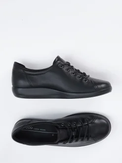 Ecco – Schnürschuh aus Kalbleder schwarz