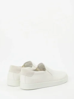Ecco – Slip-On Sneaker aus Kalbleder Offwhite