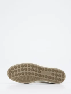 Ecco – Sneaker aus Glattleder Offwhite