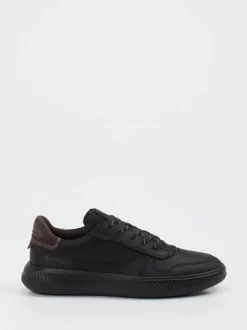 Ecco – Sneaker aus Kalbleder in Schwarz