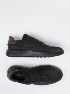 Ecco – Sneaker aus Kalbleder in Schwarz