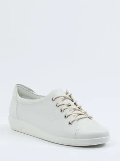 Ecco – Sneaker aus Kalbleder in Offwhite