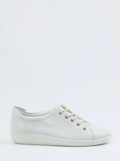 Ecco – Sneaker aus Kalbleder in Offwhite