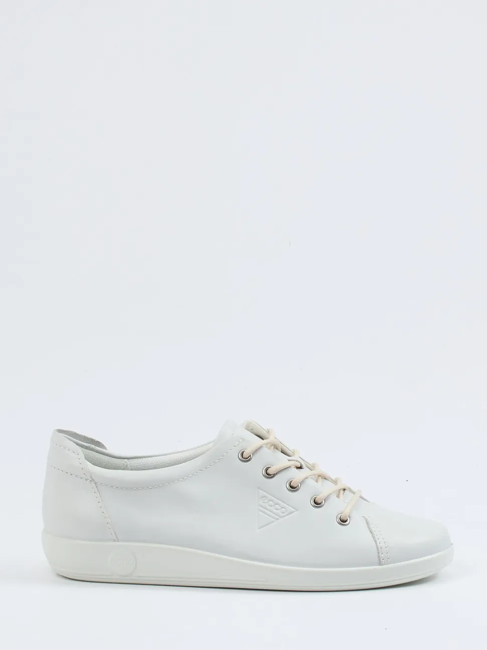 Ecco – Sneaker aus Kalbleder in Offwhite