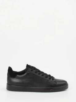 Ecco – Sneaker aus Kalbleder in Schwarz