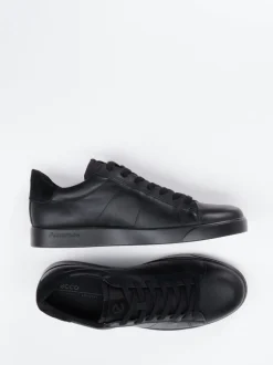 Ecco – Sneaker aus Kalbleder in Schwarz