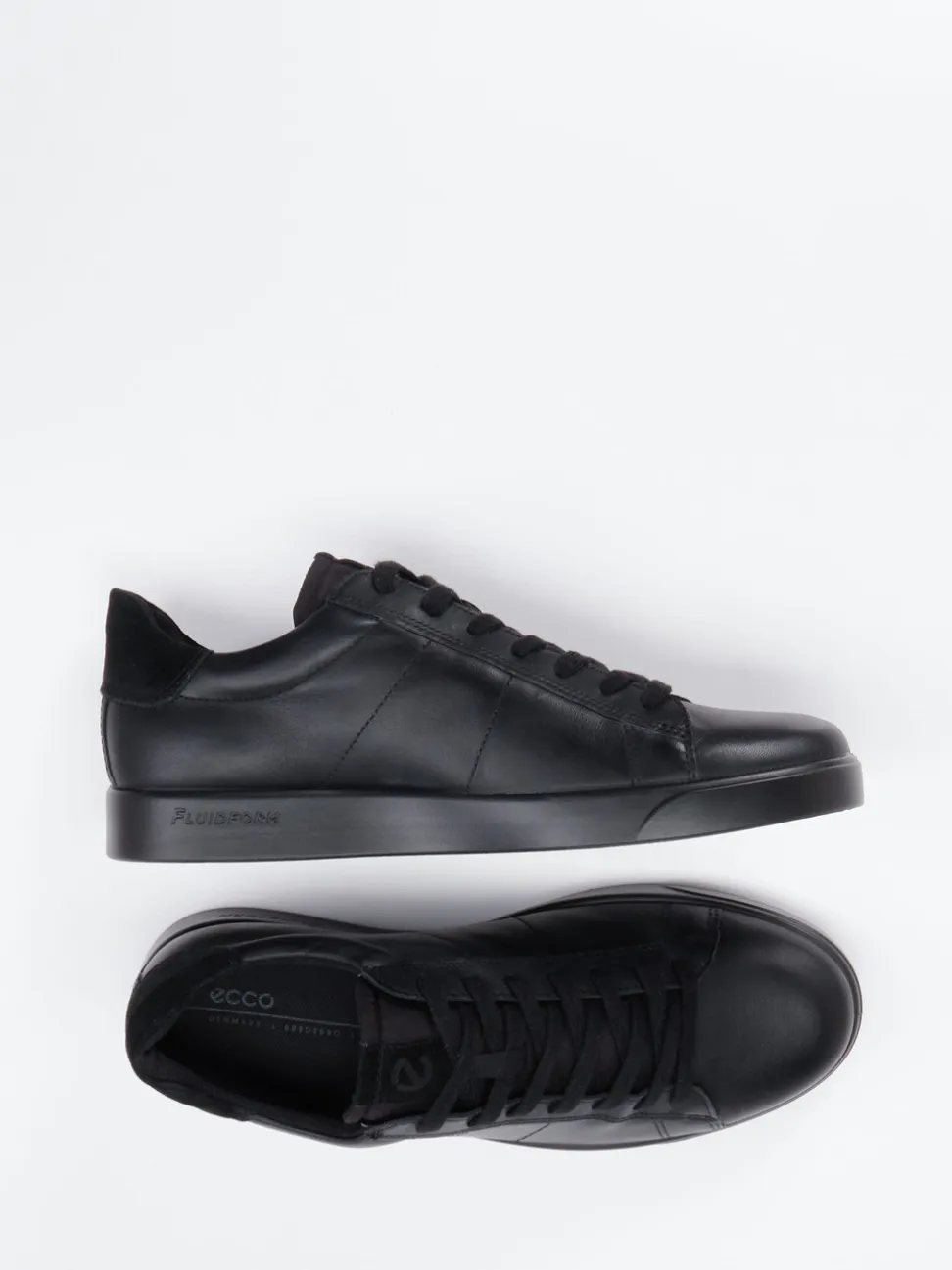 Ecco – Sneaker aus Kalbleder in Schwarz