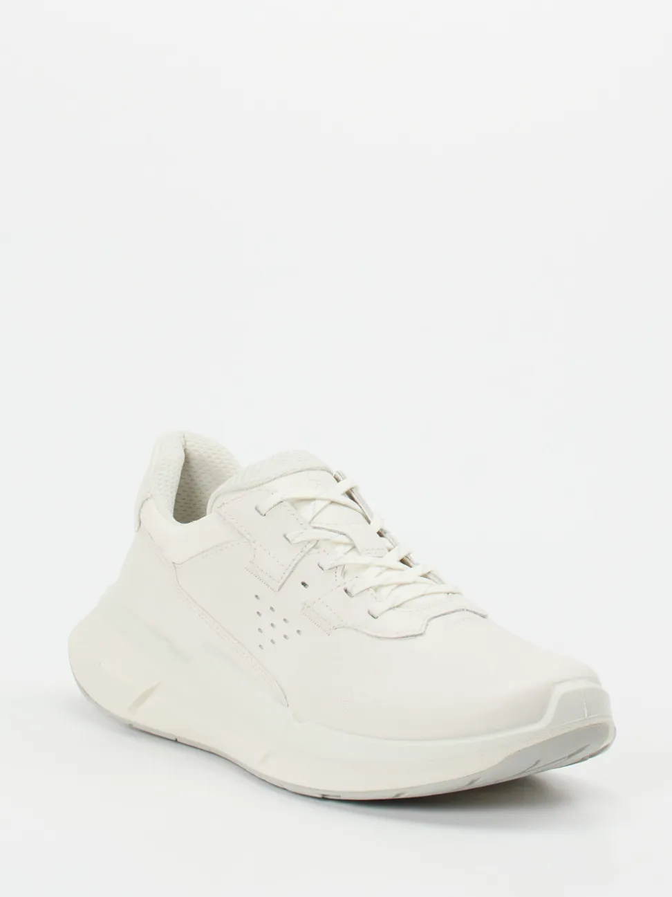 Ecco – Sneaker aus Kalbleder in Off-White